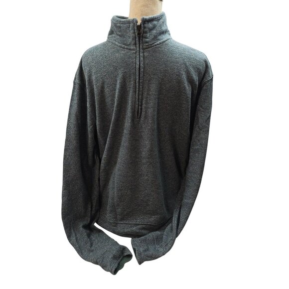 Southern Proper Grey Quarter Zip Pullover Mens Sweater Size S - Picture 2 of 10